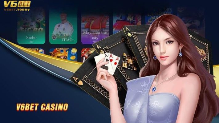 Sảnh Casino V6bet hấp dẫn cùng hotgirl